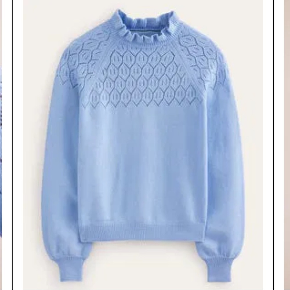 NWT Pointelle Detailed Jumper Size small